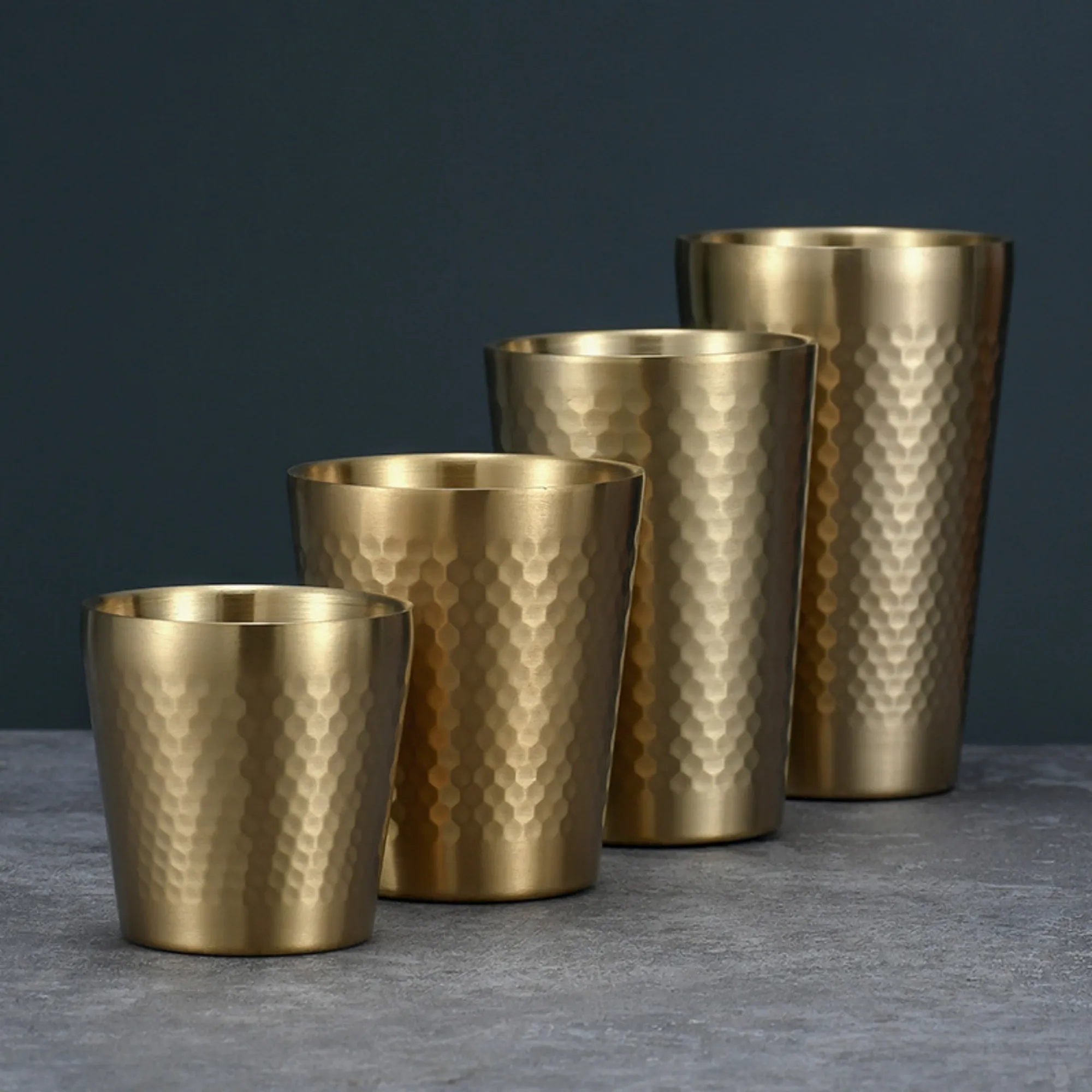 Stainless Steel Stackable Drinking Cup 6 oz 22 oz 6