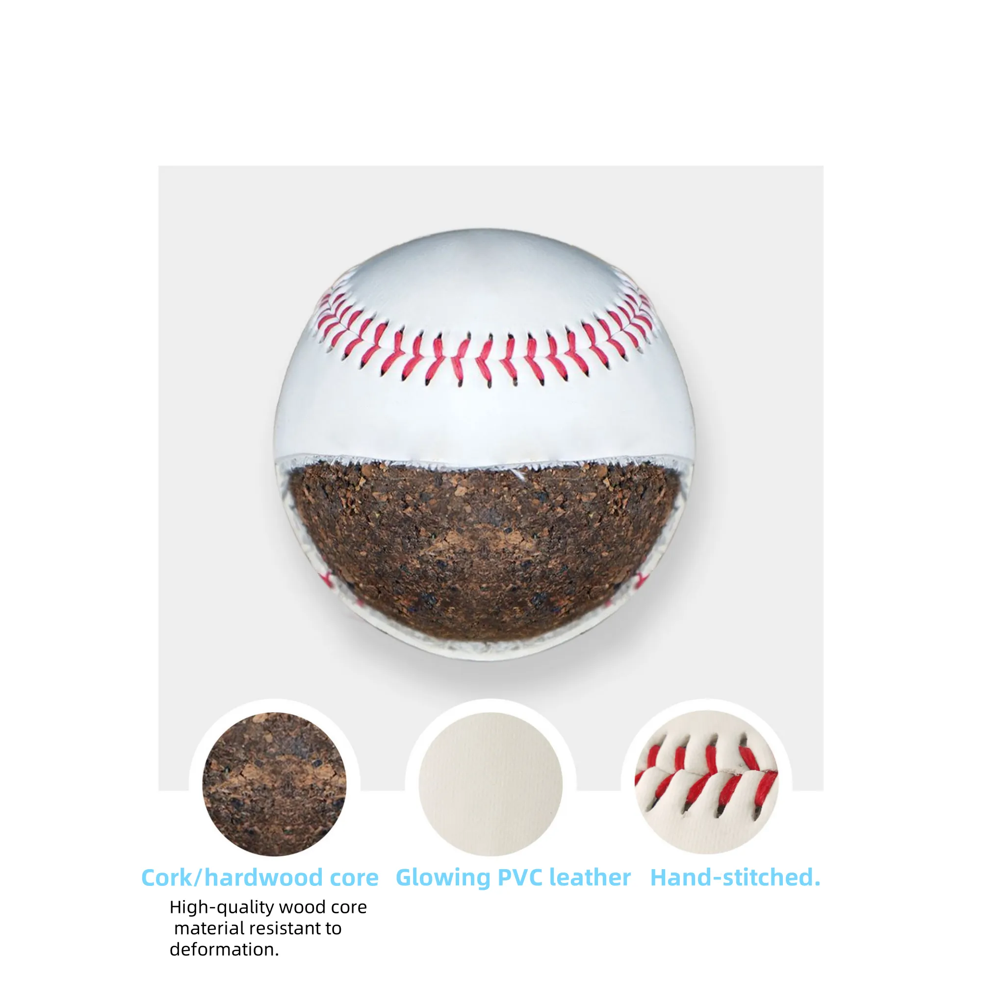 Wood Core Baseball 5