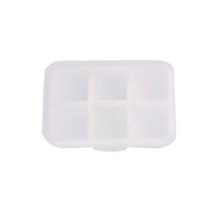 6 Compartment Cross Pill Case Tablet Box Organizer 3