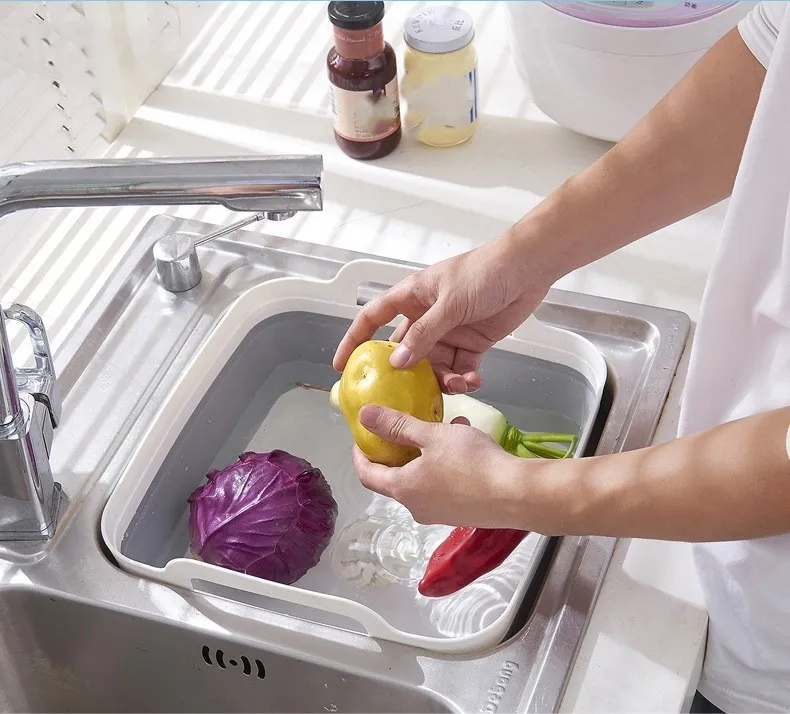 Collapsible Dish Basin with Drain Plug 8