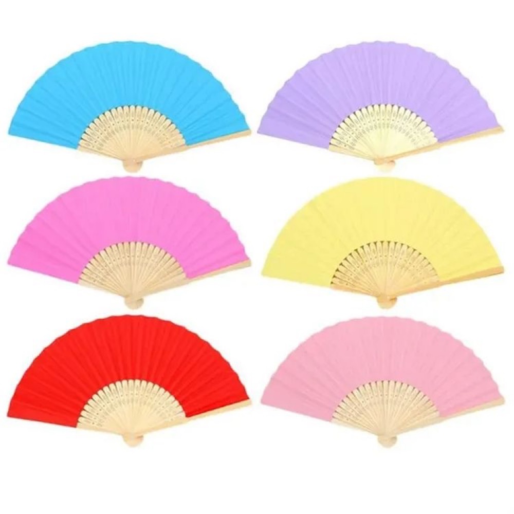 Portable Paper Bamboo Folding Fan 4