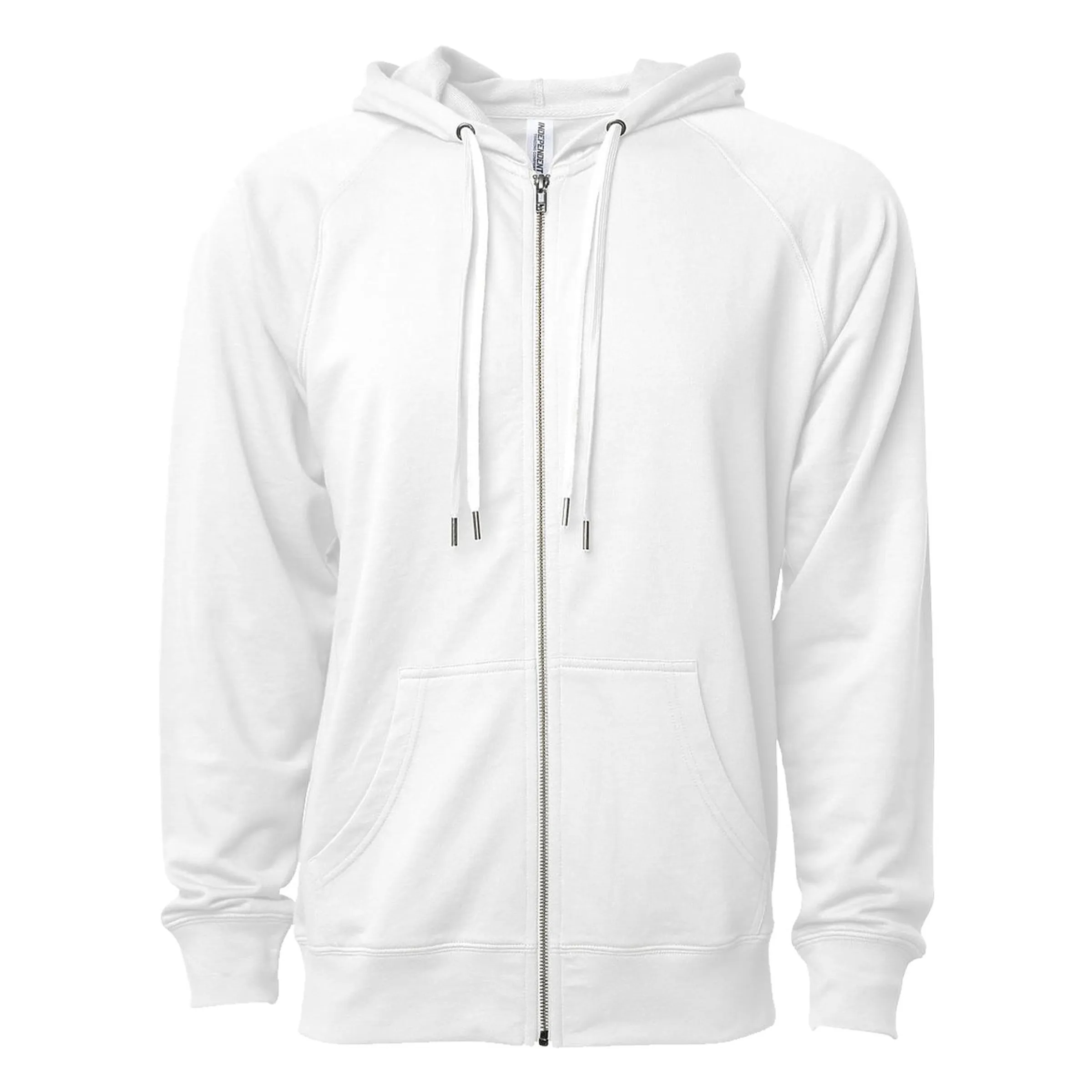 Unisex Lightweight Loopback Terry Zip Hood 7