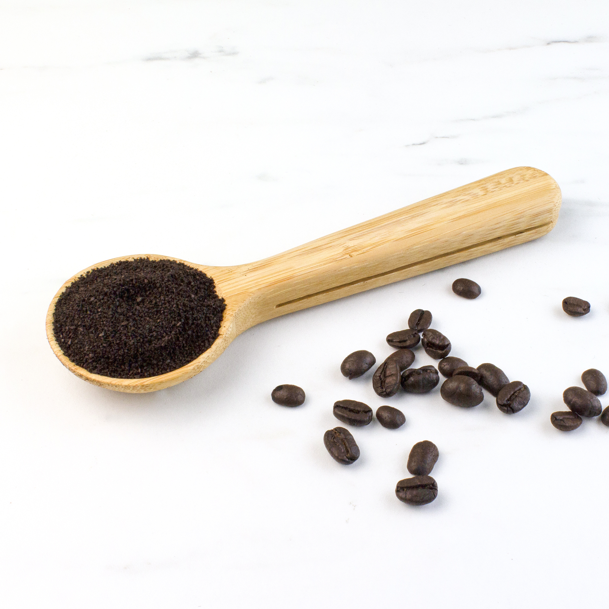Bamboo Coffee Scoop with Built In Bag Clip 7