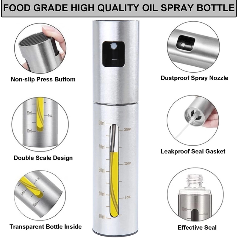 Custom Stainless Steel Olive Oil Spray Mister With Scale 8
