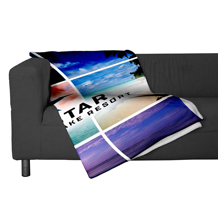 "CORDOVA" Sherpa 88" x 104" Blanket - Full Color 13