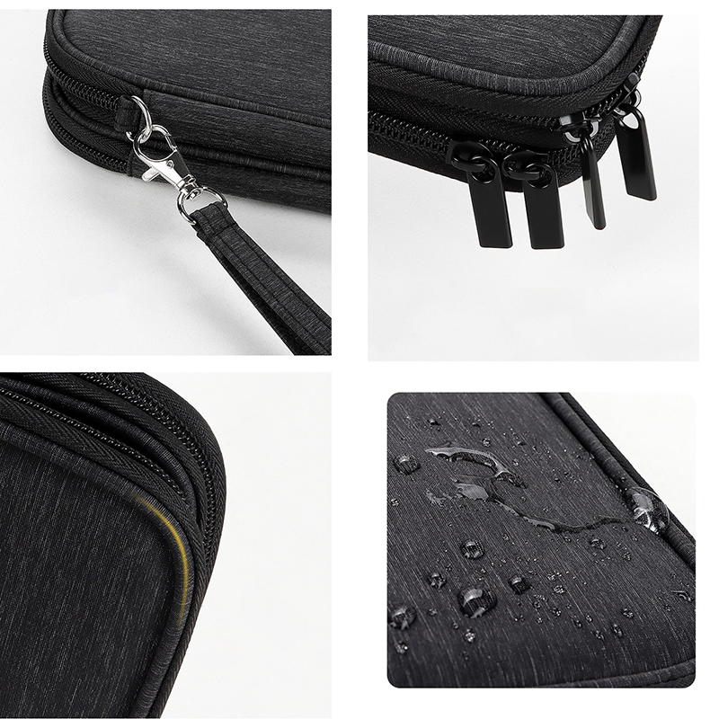 Waterproof Double-Layer Travel Cable Organizer Bag Electronic Accessories 13