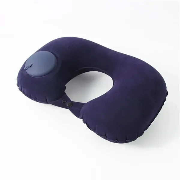 Inflatable U-Shaped Travel Neck Pillow - Easy Press Design 7