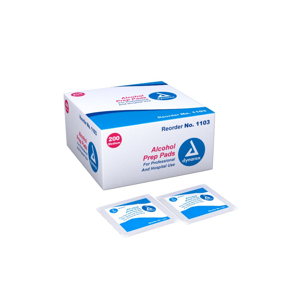 Alcohol Prep Pads - 200 Individually Packaged per Box 2