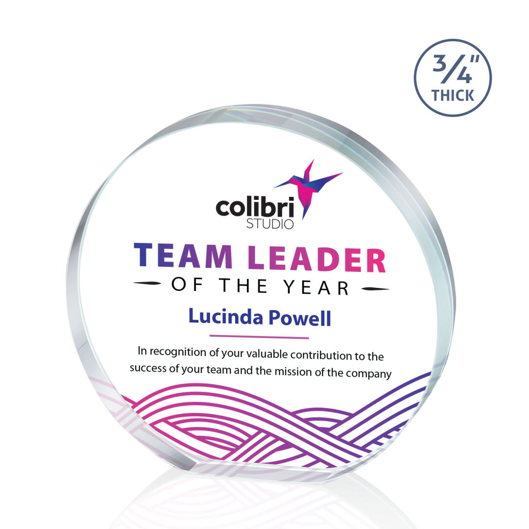 Gainsborough Circle VividPrint™ Award - Clear 14