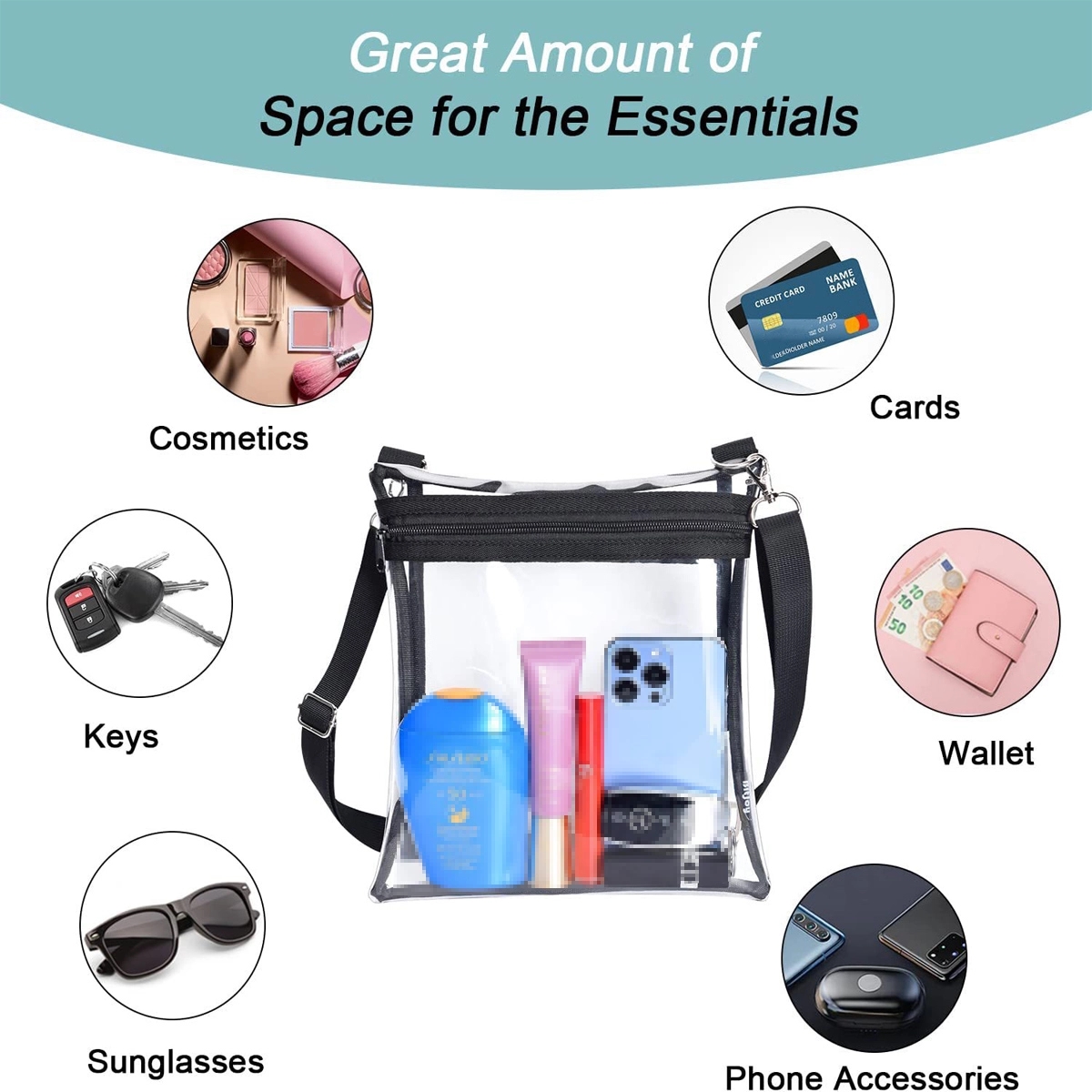 Transparent Crossbody Bags For Women & Men 4