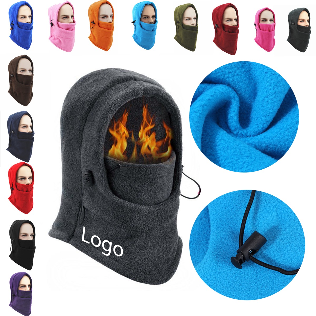 Autumn Winter Cycling Sweat-Absorbent Headgear Warm Mask 4