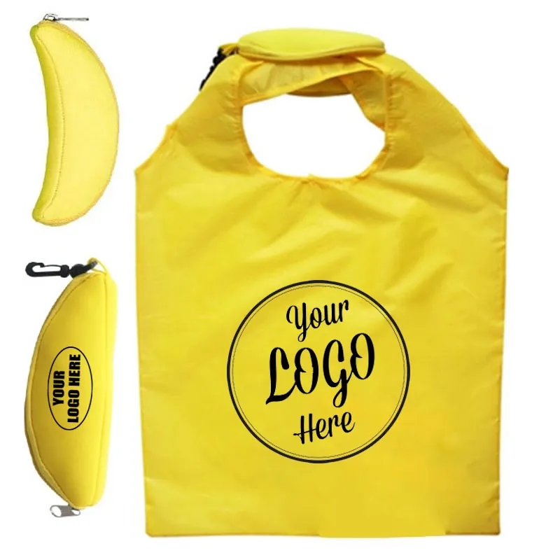 Promotional Banana Shape Foldable Tote Bag 1