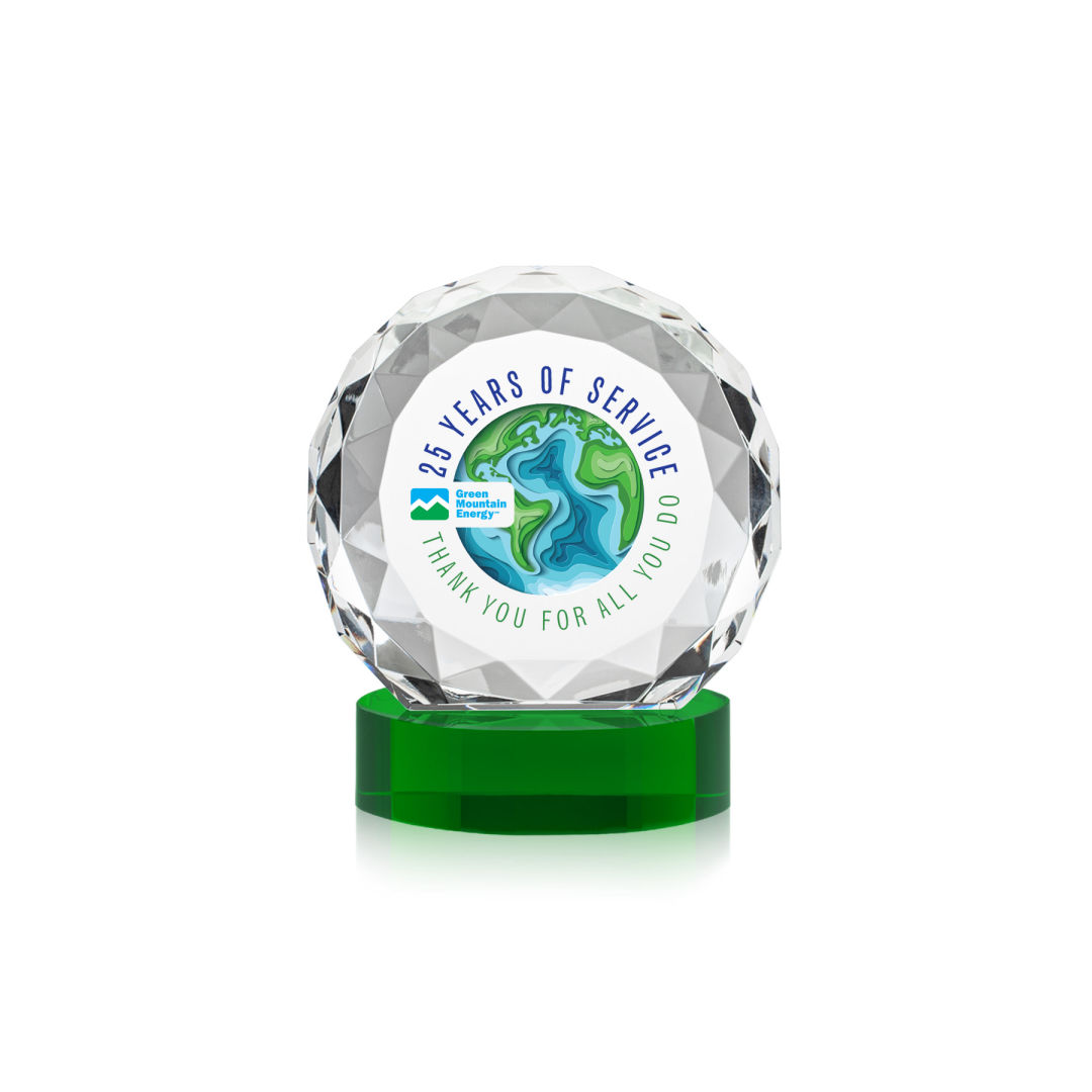 Seville VividPrint™ Award on Alberton Base - Green 11
