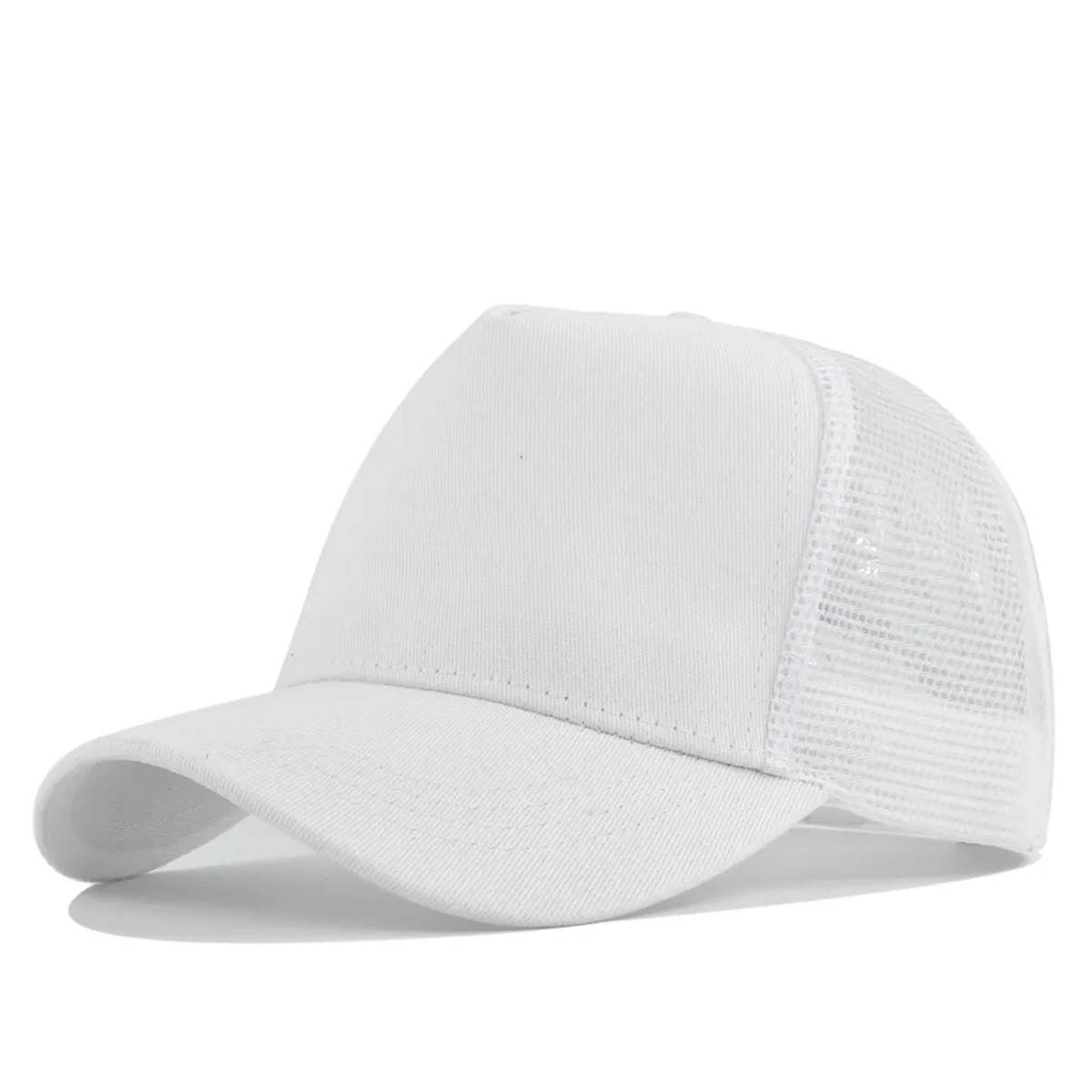 Durable 5 Panel Trucker Hat with Breathable Mesh Back 3