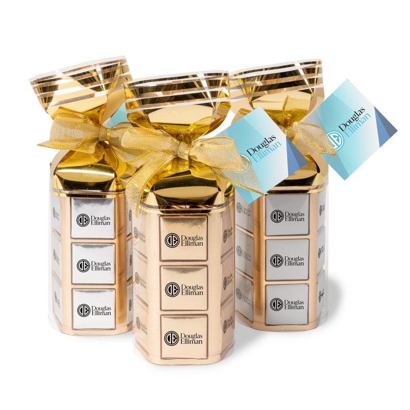 Thirty Six Piece Chocolate Foiled Square Gift Bag 2