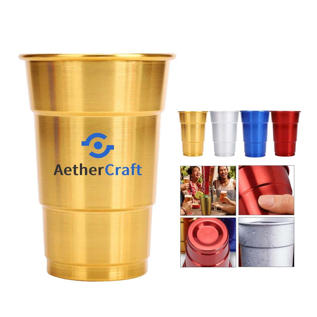 16oz Aluminum Cup for Drinks and Gatherings 3