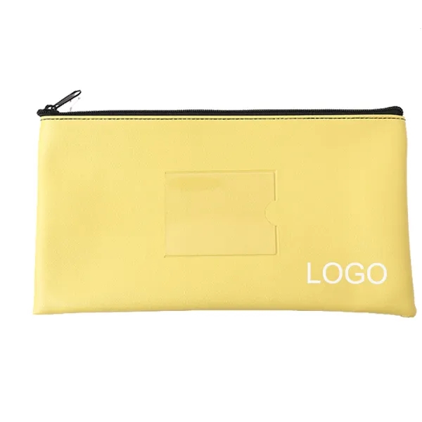 Vinyl Custom Bank Bag - 11"w x 6"h 11