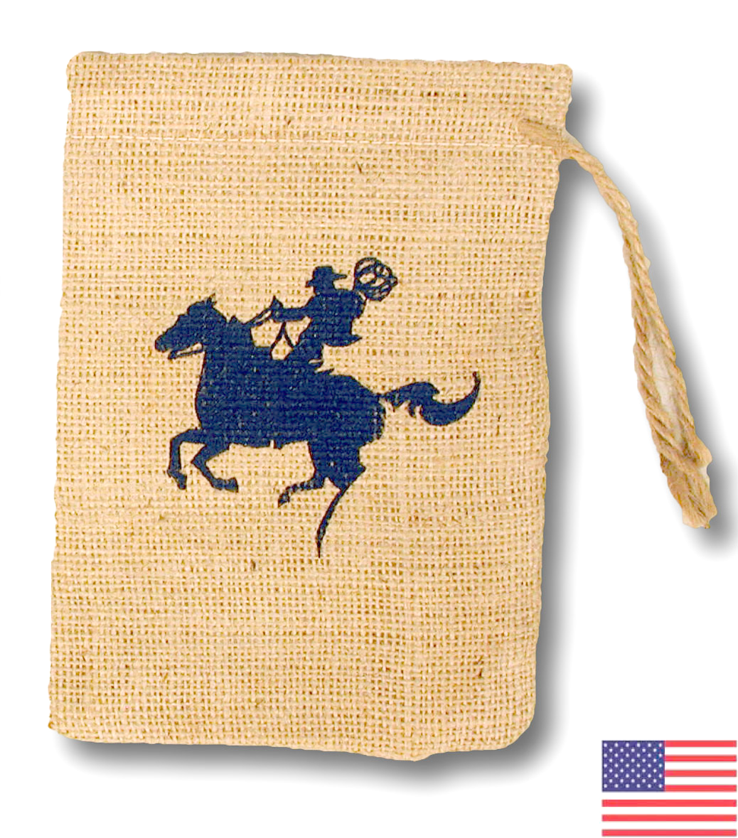 Coffee Bean Jute/Burlap Drawstring Bag 6X8" 4