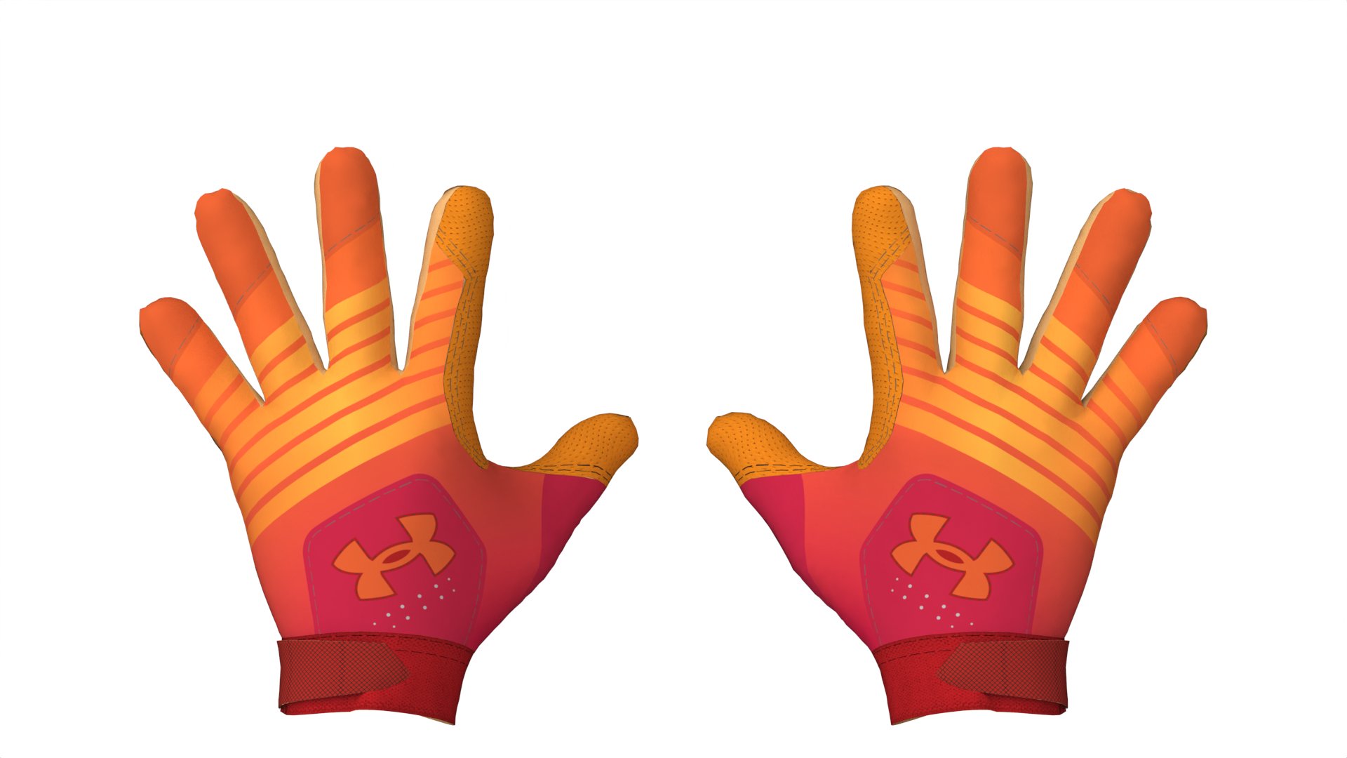 UA Clean Up Boys' Batting Gloves 10