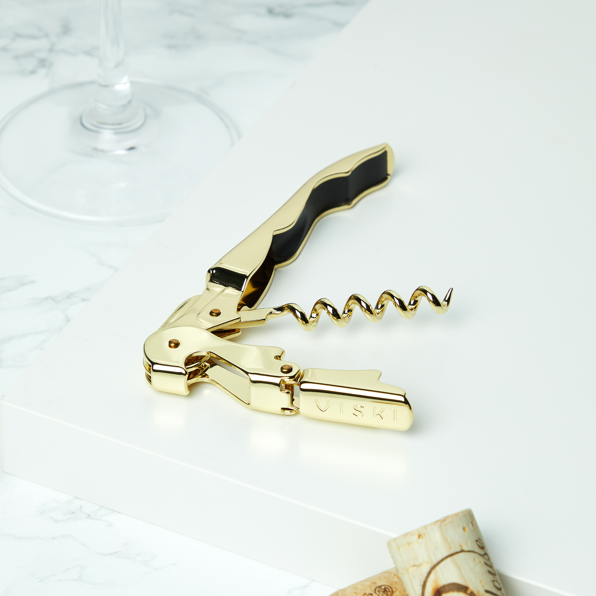 Viski® Signature Double Hinged Corkscrew 11