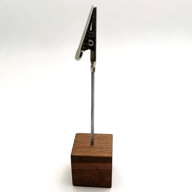 Wooden Memo Holder Stand 3