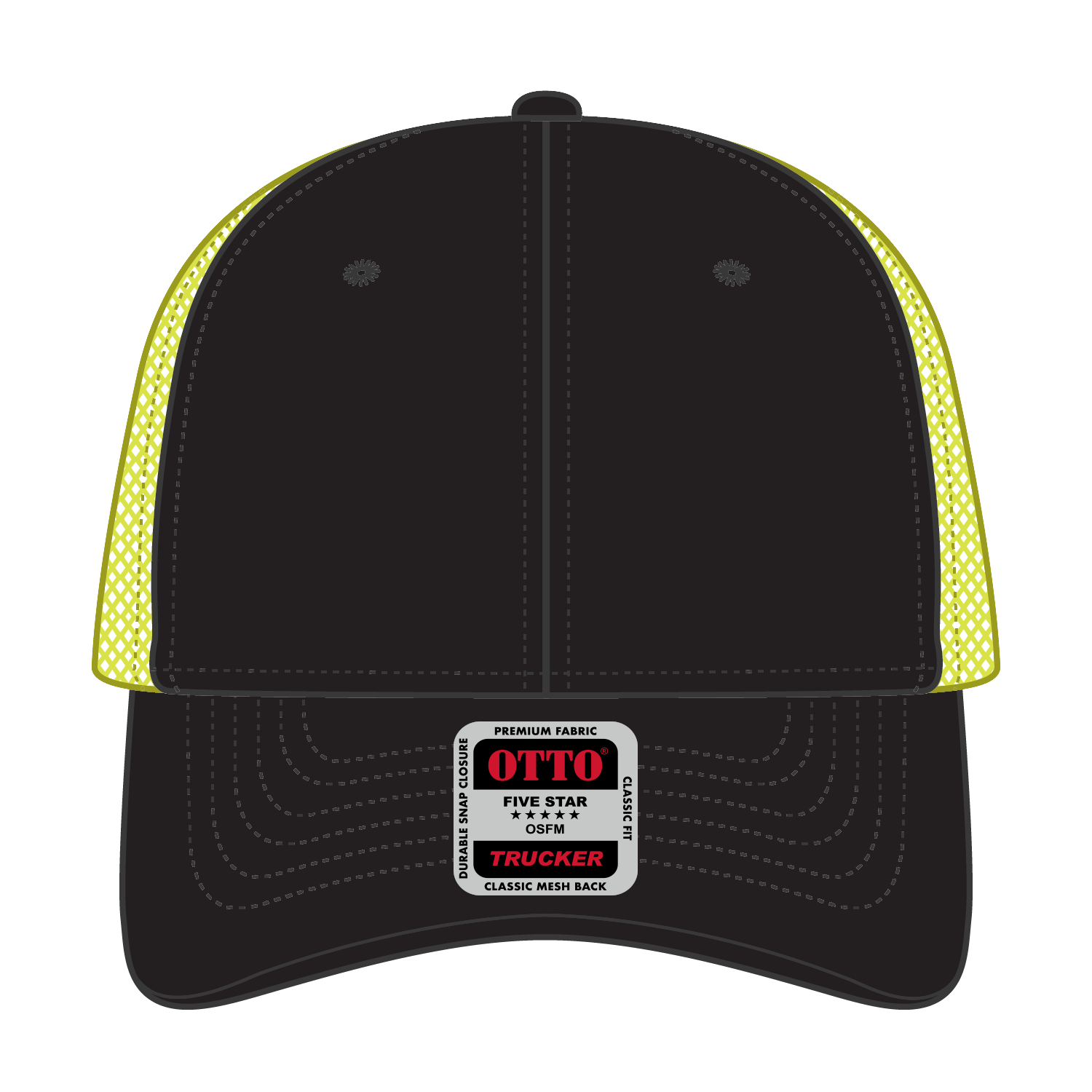 OTTO CAP® 6 Panel Low Profile Mesh Back Trucker Hat 226