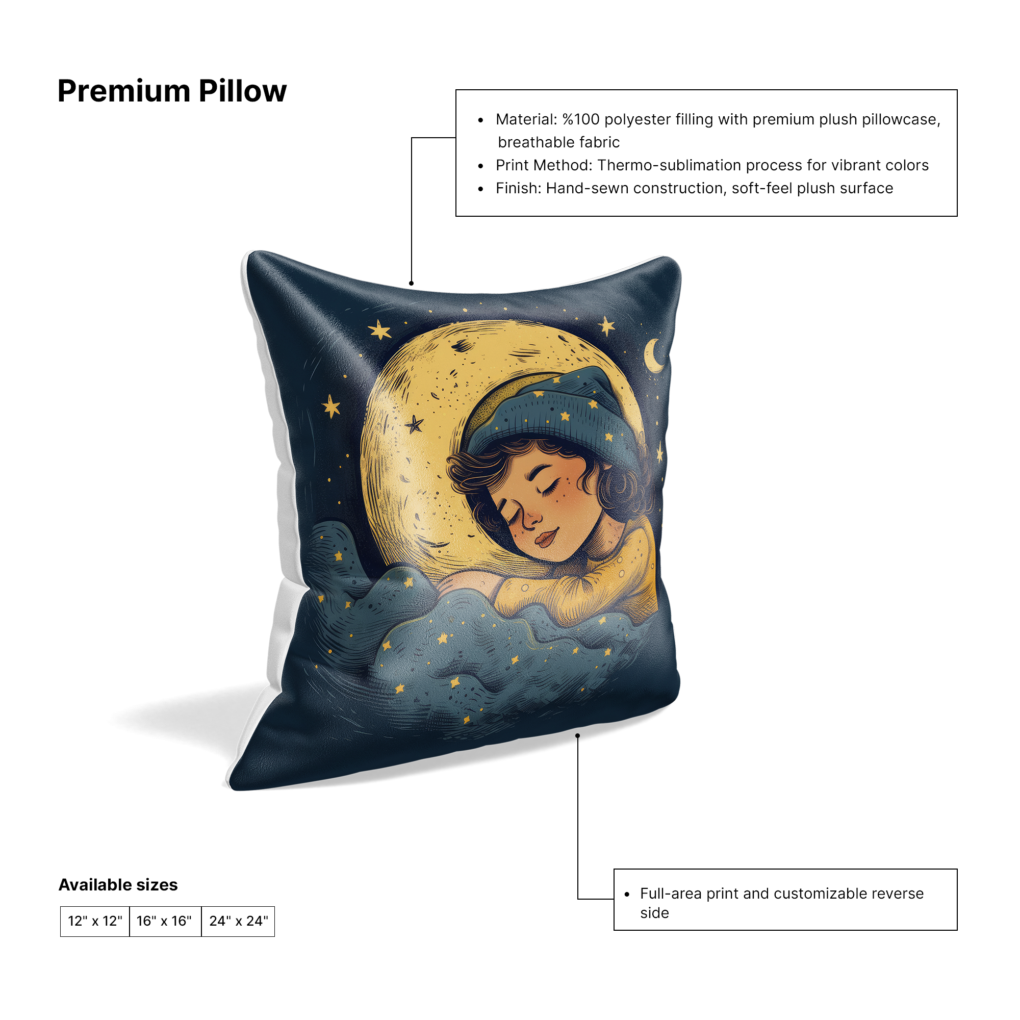 Premium Personalized Pillows – Soft Plush Custom Accents for Home Décor & Gifting 2