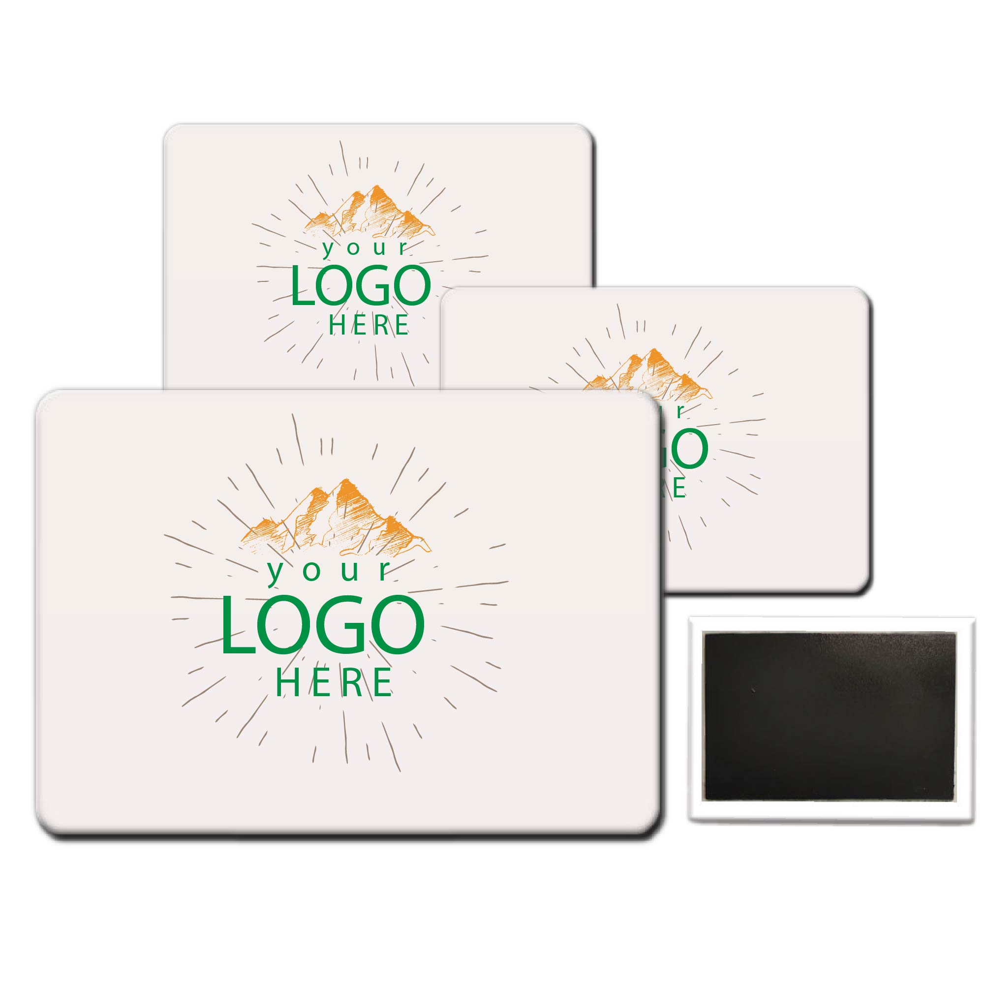 Full Color Rectangle Button w/ Magnet 1