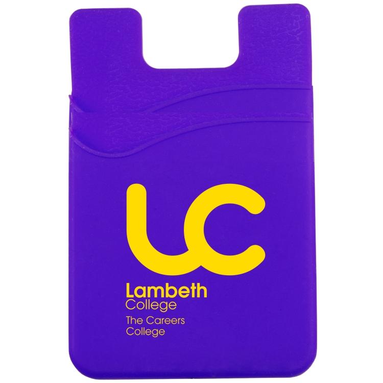 Dual Pocket Cell Phone Sleeve with Adhesive Backing