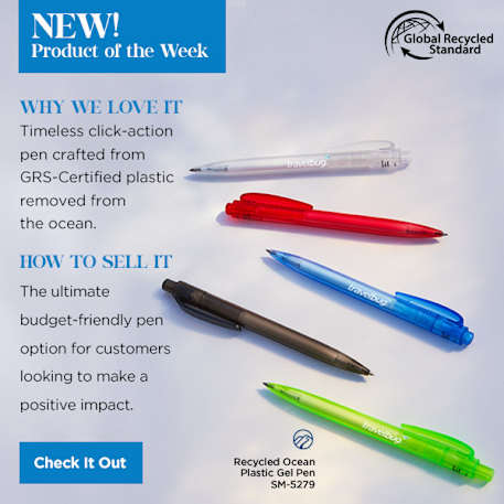Recycled Ocean Plastic Gel Pen 36