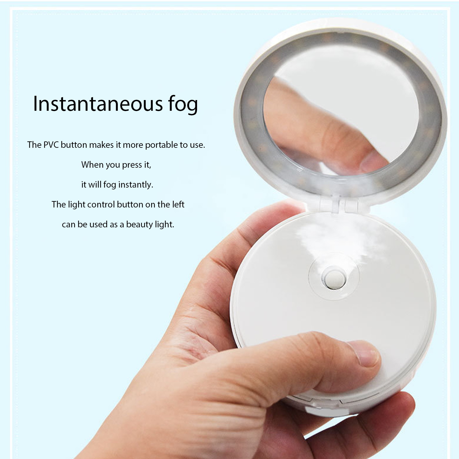 Mini Face Steamer W/ Makeup Mirror 5
