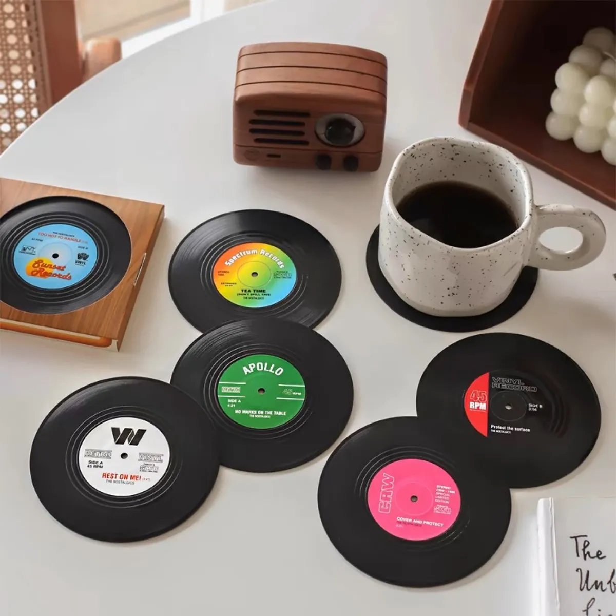 Vinyl Record Disk Coasters for Drinks 3