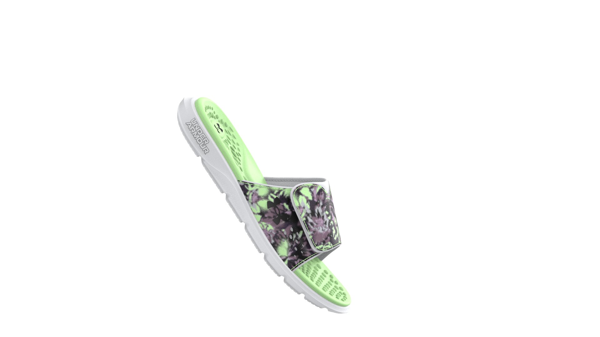 UA Ignite Pro Graphic Strap Girls' Slides 2