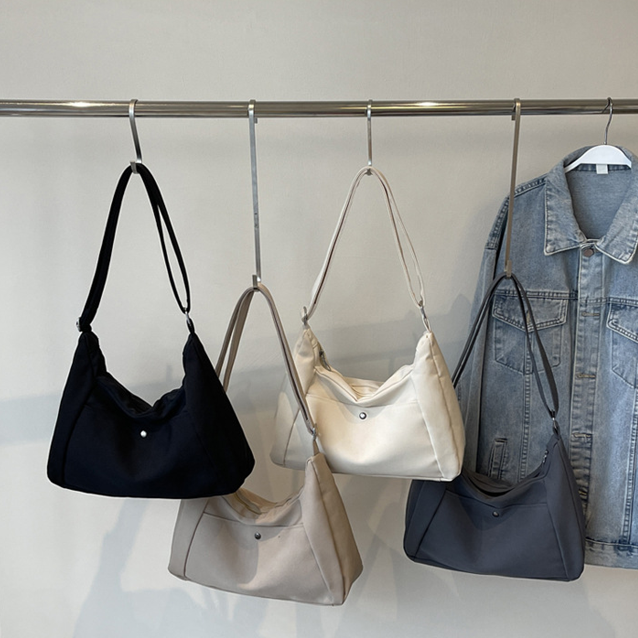 Canvas Hobo Crossbody Shoulder Tote Bag 13