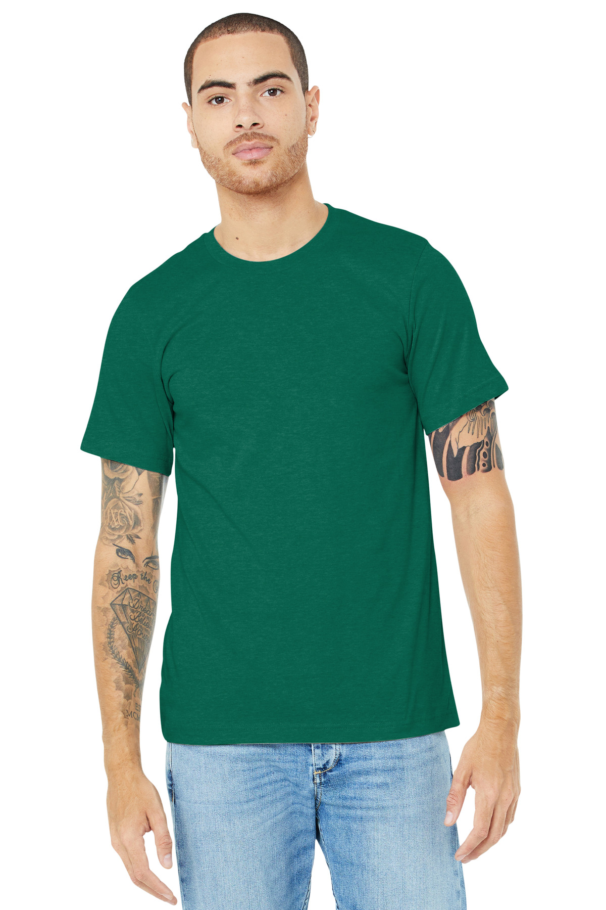 BELLA+CANVAS® Unisex Heather CVC Short Sleeve Tee 108