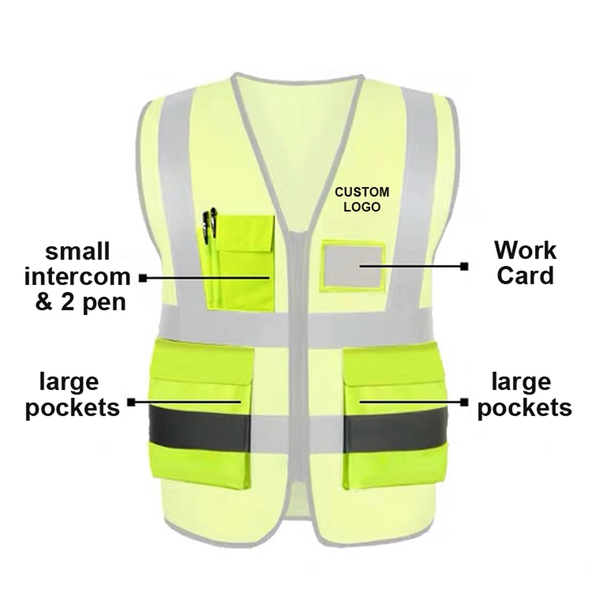 Safety Reflective Vest With Pocket 1