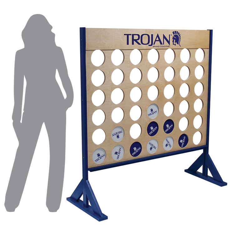 Giant Four In A Row Game Imprinted Custom Color Finish