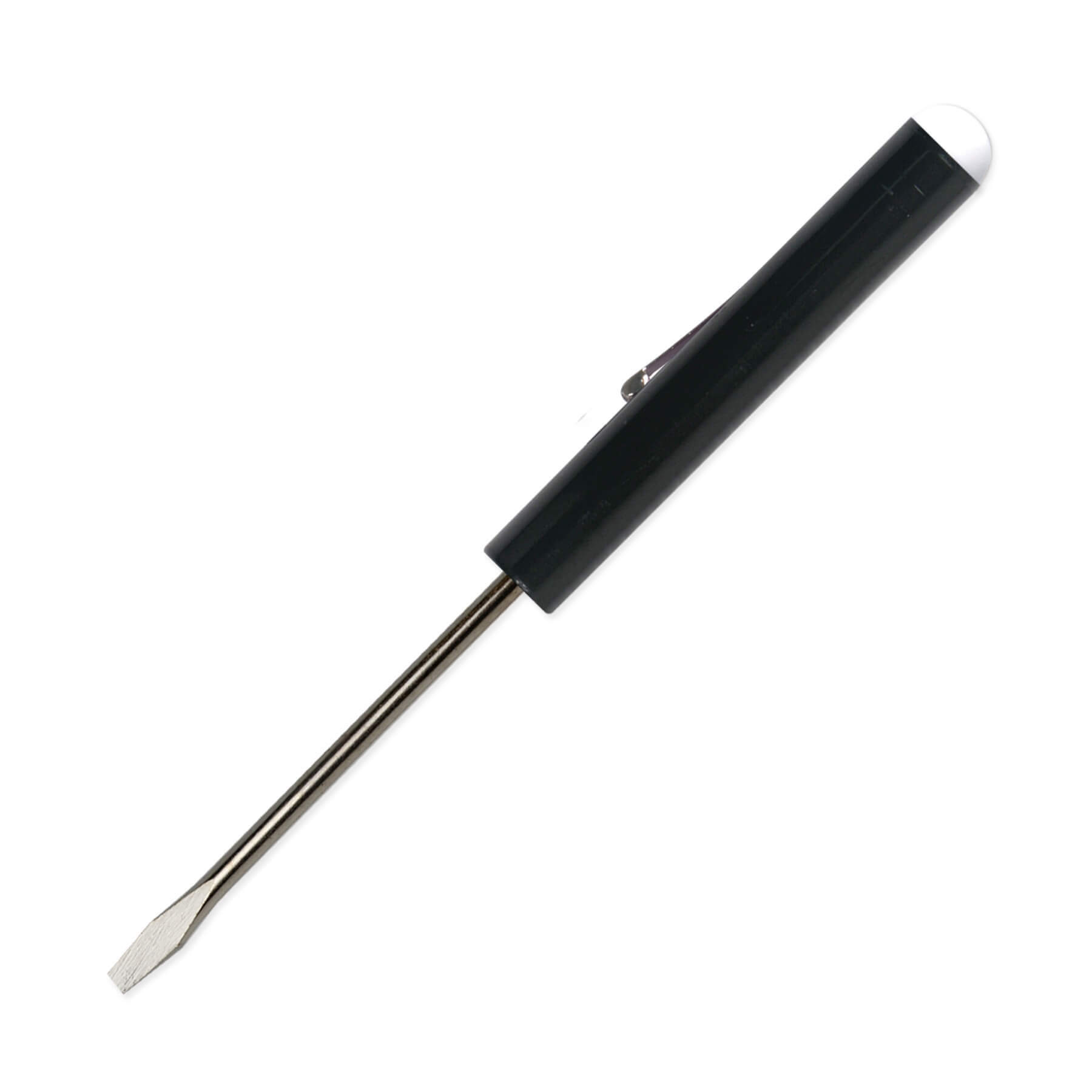 Pocket Screwdriver 1/8" Flat Tip Blade + Button Top 31
