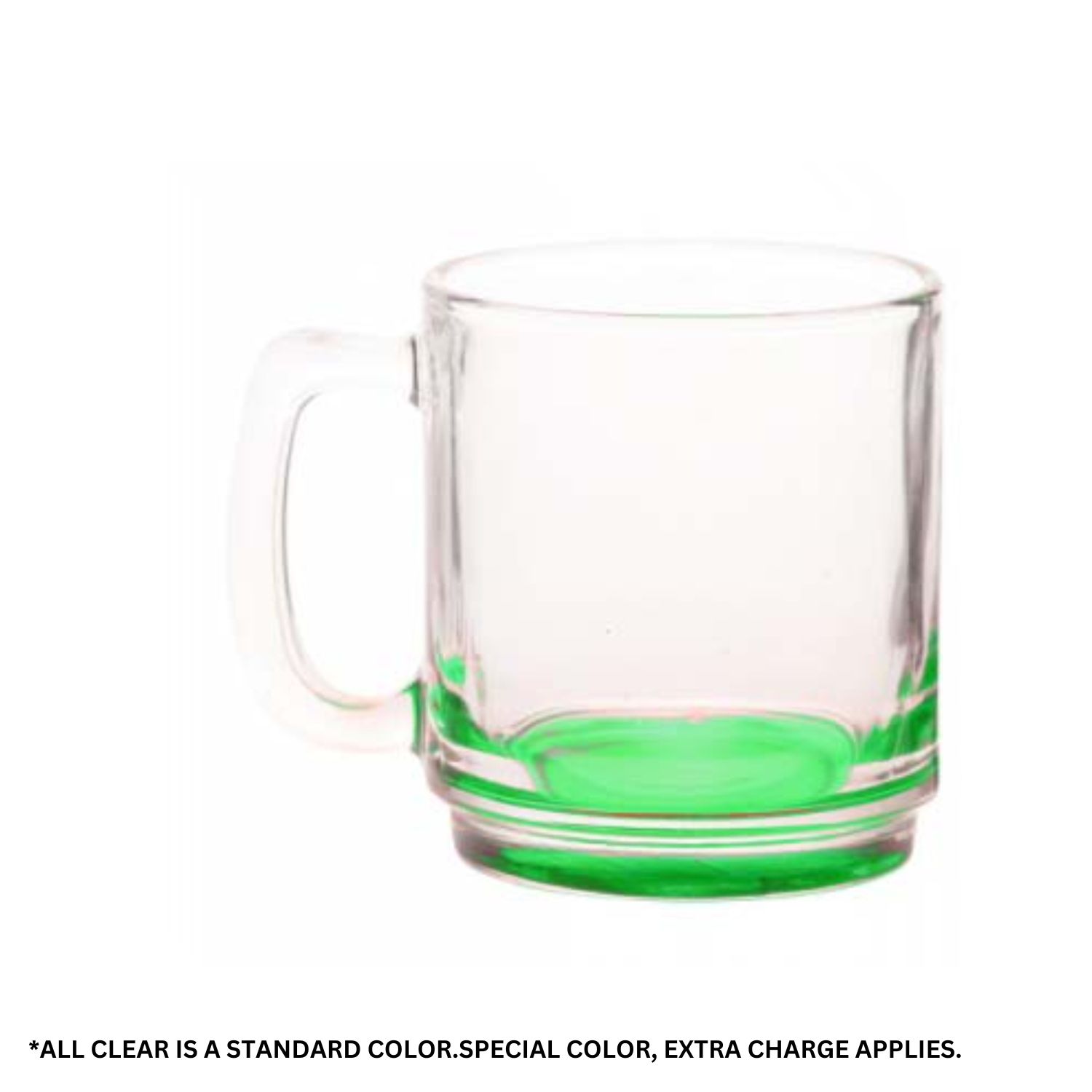 Clear Glass Coffee Mugs, 9 oz. 8