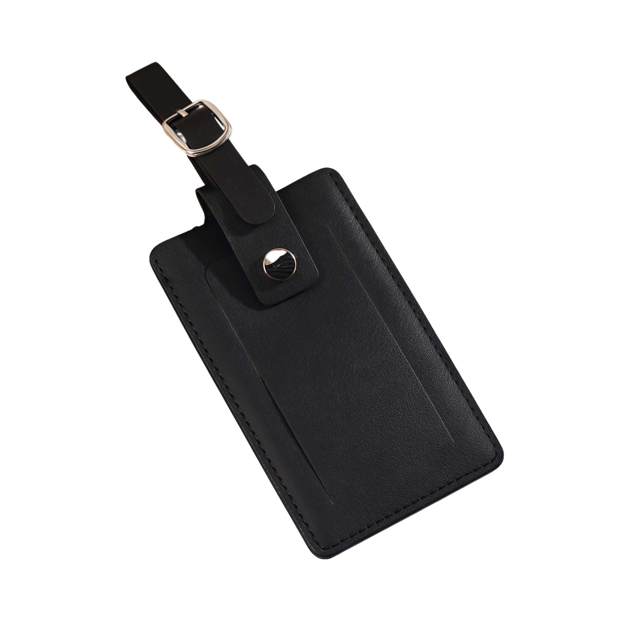 Thick PU Leather Luggage Tag with Flip Cover 5