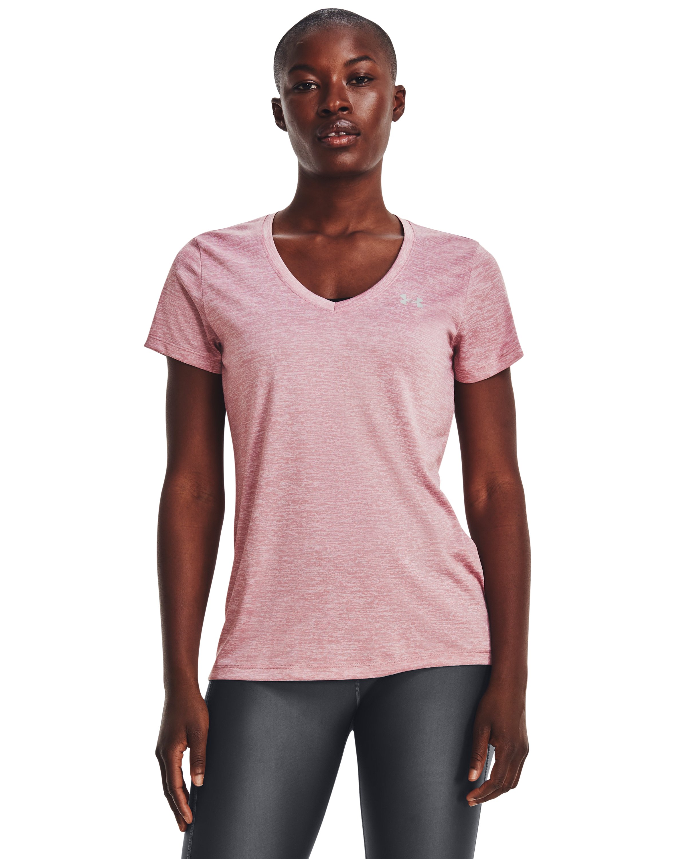 UA Tech Twist Women's V-Neck Short Sleeve 16