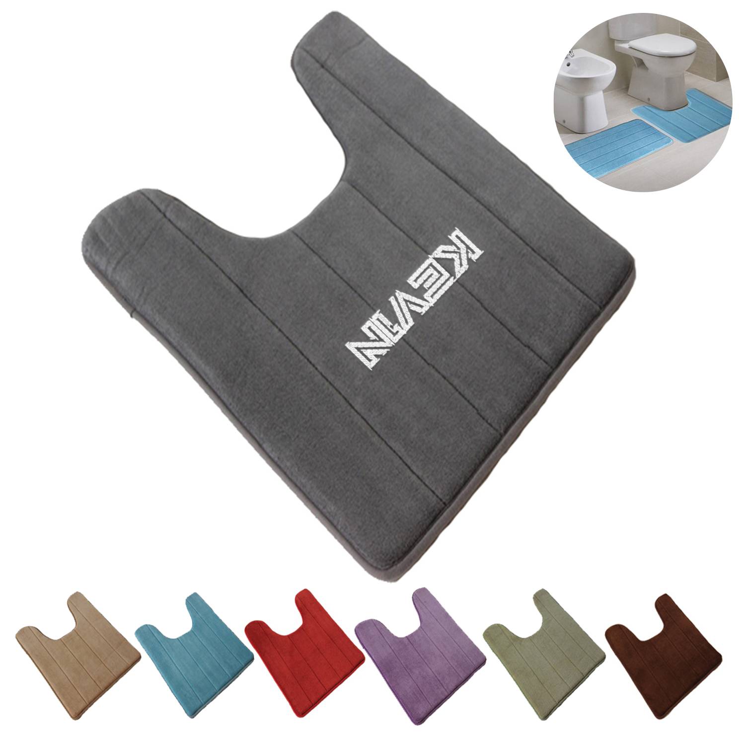 U-Shaped Non Slip Bathroom Floor Cushion 1