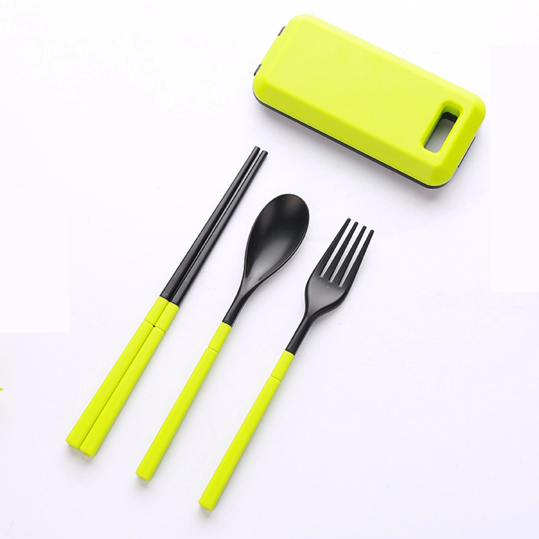 3 in 1 Collapsible Chopsticks Spoon Fork Set 5