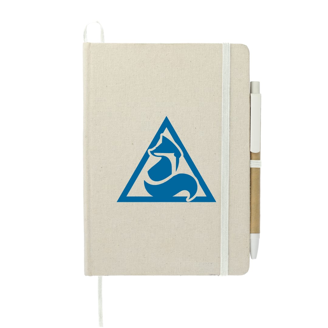 5" x 7" Organic Cotton Bound Notebook w/Pen 26