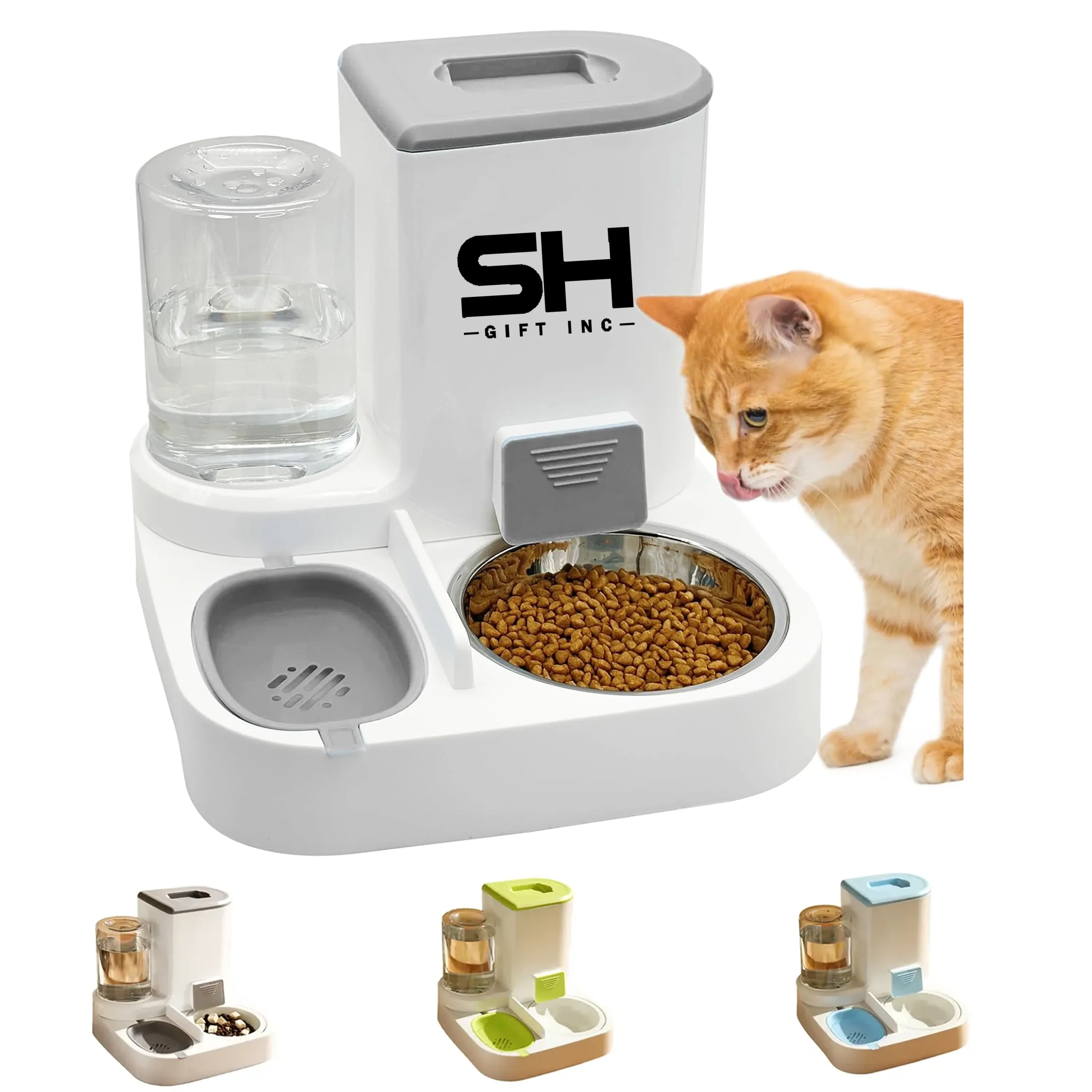 2 in 1Automatic Cat Food and Water Dispenser Set 9