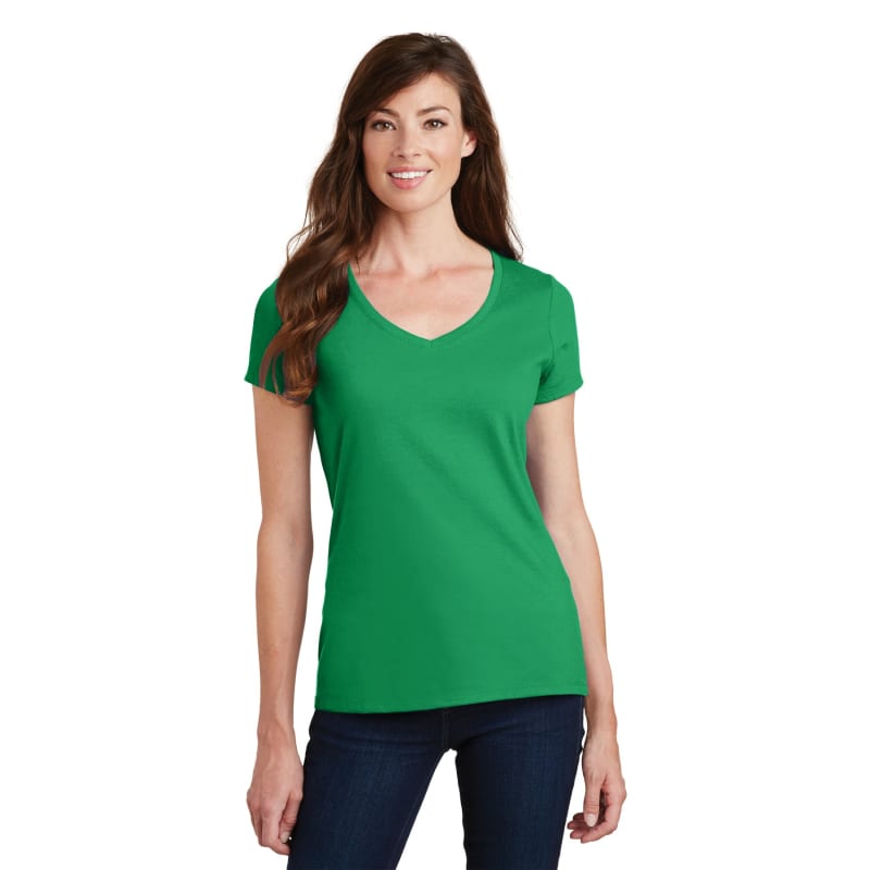 Port & Company Women's Fan Favorite V-Neck Tee. 86