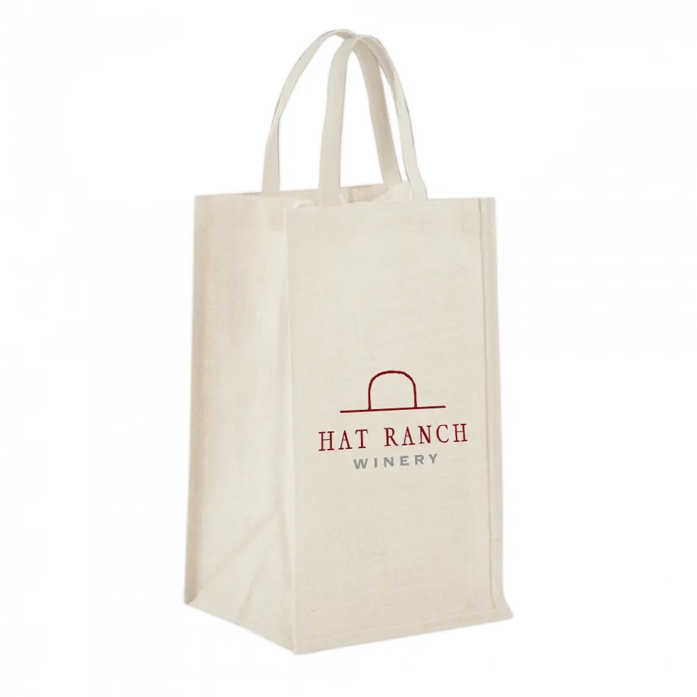 4-Bottle Heavy Cotton Canvas Tote 4