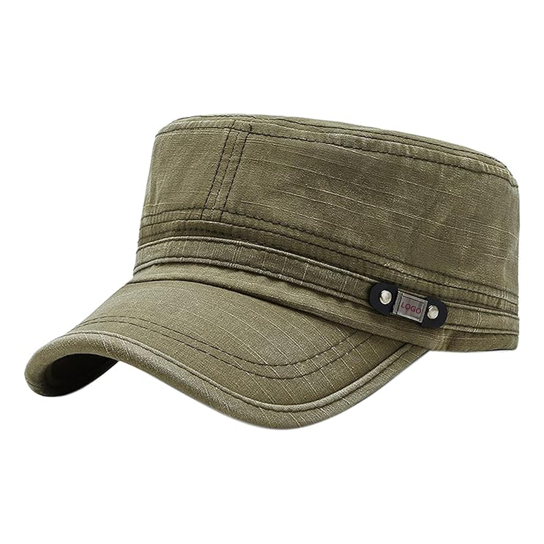 Army Cap Adjustable Flat Top Cap 9