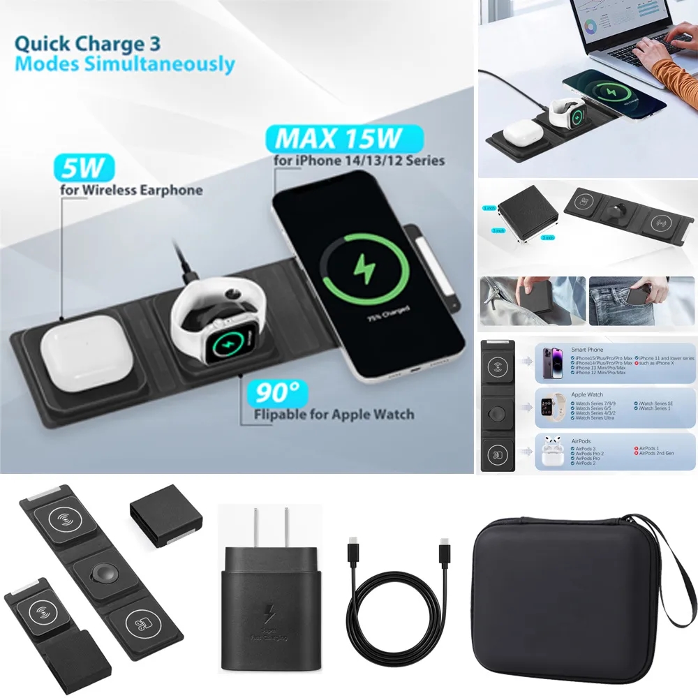 Powerful 15W Wireless Charger with Wall Plug & Gift Box 6