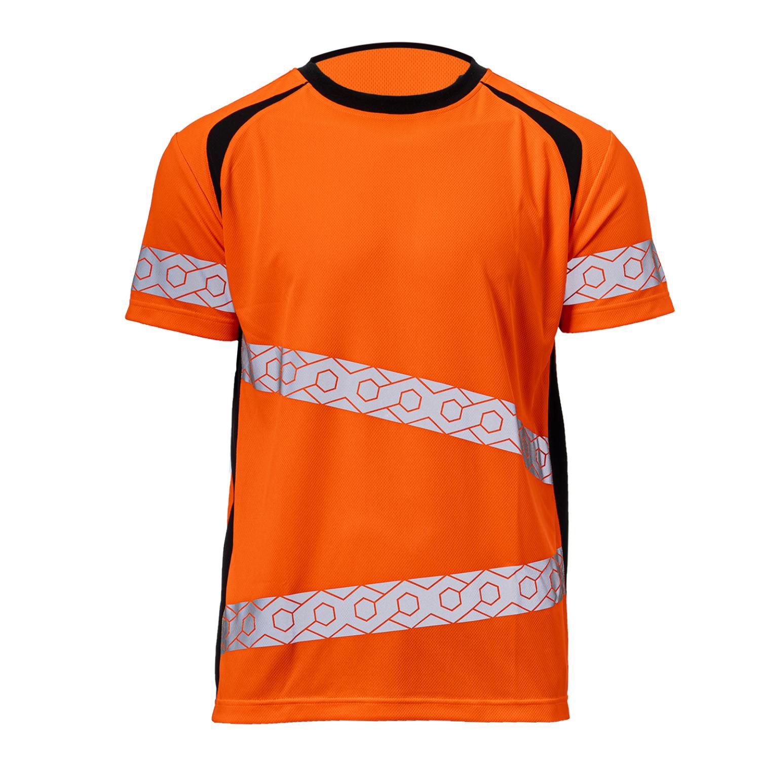 3.8 oz. Polyester Class 3 Double Band Segmented Tape Safety T-Shirt